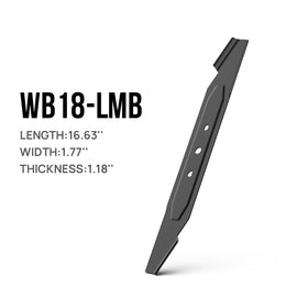 Wild Badger Power 18inch blade packaging demonstrates model compatibility