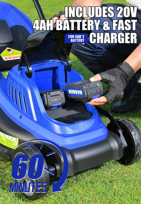 Wild Badger Power 40V battery and fast charger ready for quick top-ups.