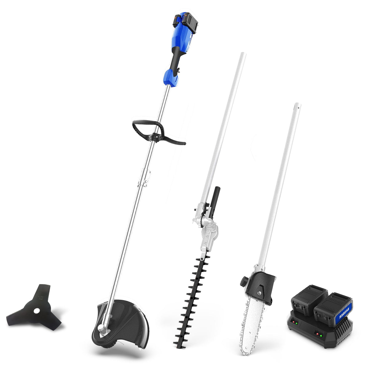 Wild Badger Power upgraded 40V trimmer in action for precise lawn edging