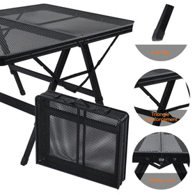 WildFinder table height-adjusted from 14.2 to 18.9 inches for comfort.
