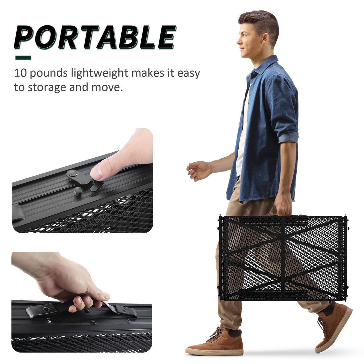 WildFinder detachable mesh layer keeps essentials organized during outings.