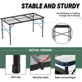 WildFinder hexagonal legs provide stable support on uneven ground.