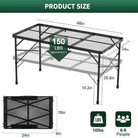 WildFinder surface is waterproof and fireproof for outdoor cooking.