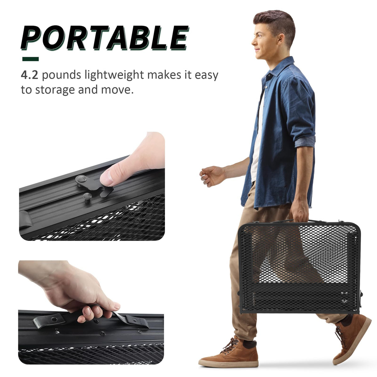 WildFinder rugged metal construction with reinforced brackets for stability.