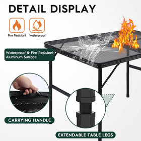 WildFinder sturdy hexagonal legs deliver stable support on uneven ground.