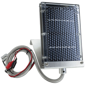 Wildgame Innovations Edrenaline solar panel mounted for reliable deer feeder power all season.