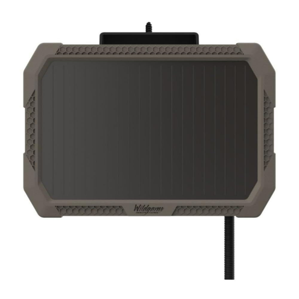 Wildgame Innovations Sol-Pak 3000mAh battery extends field life for trail cameras.