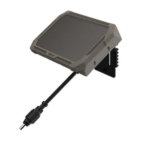 Wildgame Innovations Sol-Pak solar panel powers wireless trail cameras in remote fields.