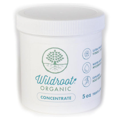 Wildroot Organic Mycorrhizae bottle front view for robust root growth