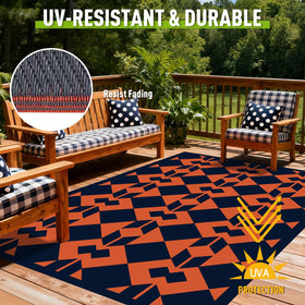 Wildroots portable compact rug folds for trips and easy storage.