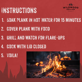 Wildwood Grilling cedar plank aroma enhancing grilling ambiance