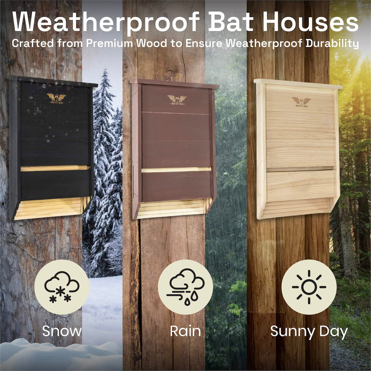 WildYard cedar-construction bat house highlights durable materials