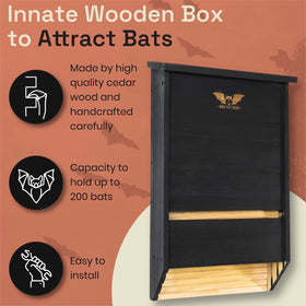 WildYard eco-friendly-backyard bat house invites beneficial bats to garden