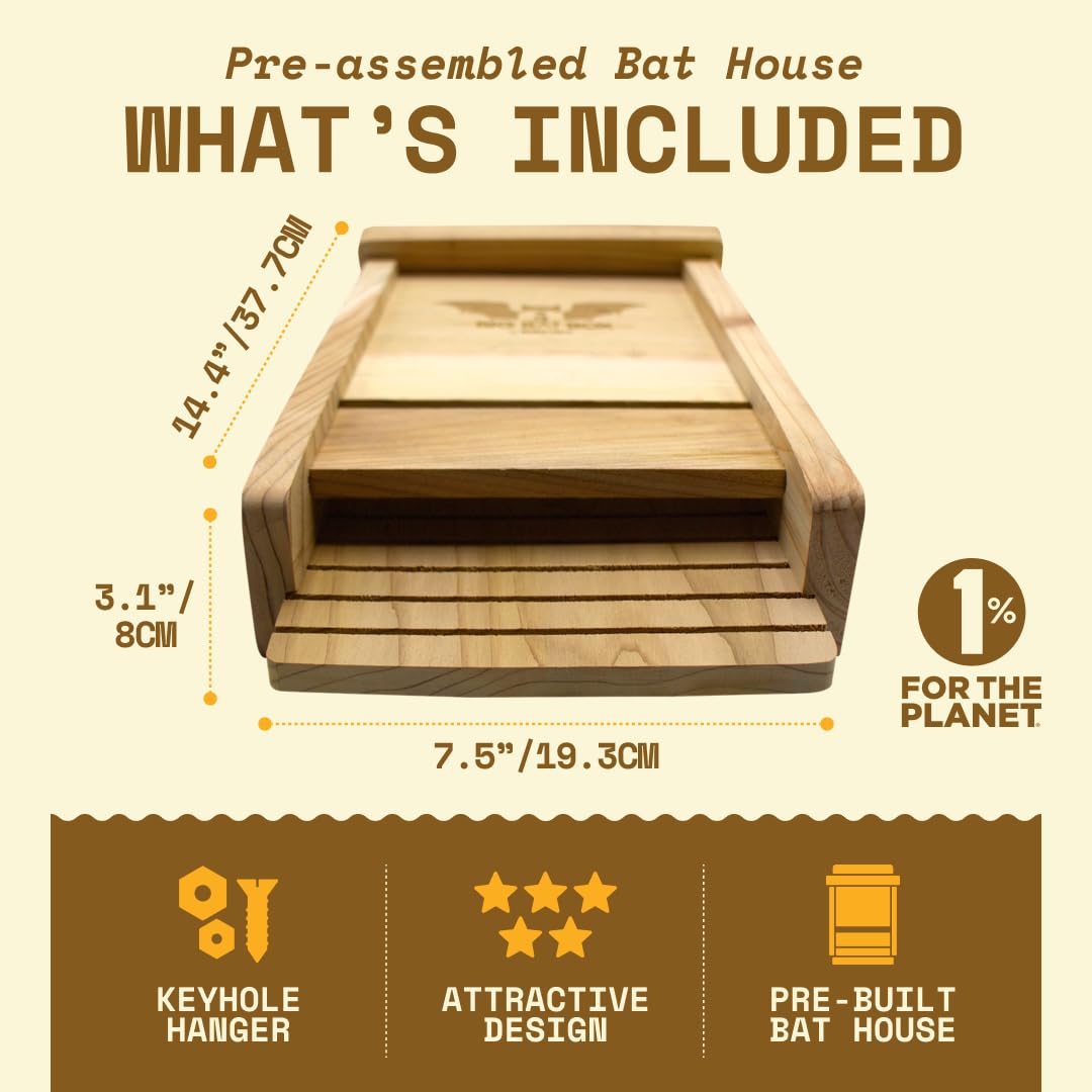 WildYard BIGBATBOX no-interior-paint reduces disturbance for roosting bats.
