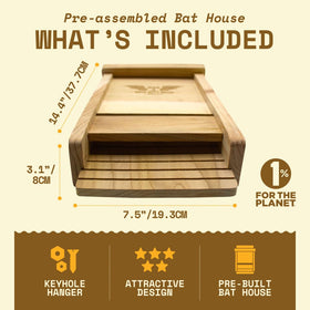 WildYard BIGBATBOX no-interior-paint reduces disturbance for roosting bats.