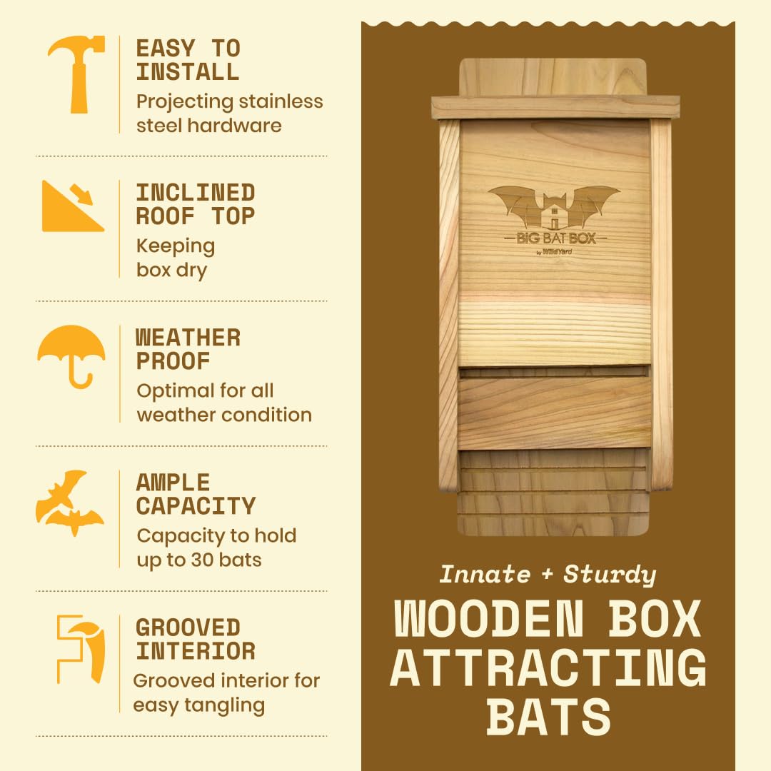WildYard BIGBATBOX weatherproof construction stands up to the elements.
