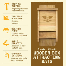 WildYard BIGBATBOX weatherproof construction stands up to the elements.
