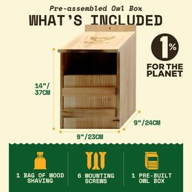 WildYard nesting box with front-access for simple cleaning and maintenance.
