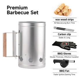 WILLBBQ bright silver side view highlighting durable, rust-resistant steel