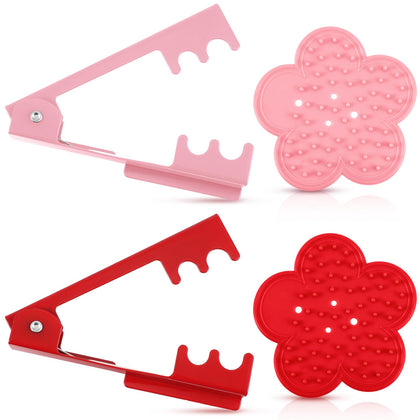 Willbond flower-shaped rubber stripper pink enhances gentle rose stem prep for bouquets.