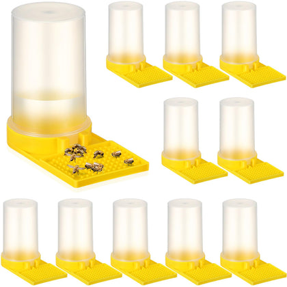 Willinglong bee water feeder, transparent body for easy water level checks.