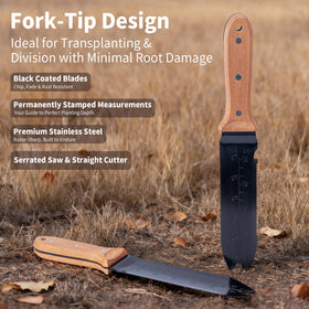 WILLKOMMEN Hori Hori garden knife in oxford sheath for secure transport