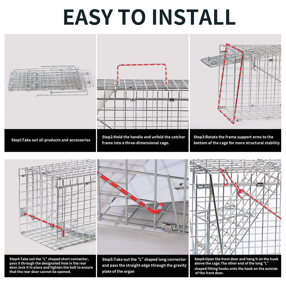 Rust-resistant WillMesh trap ideal for yard wildlife control