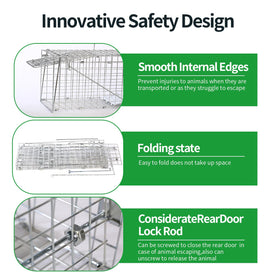 Sturdy steel WillMesh trap resists rust for outdoor use