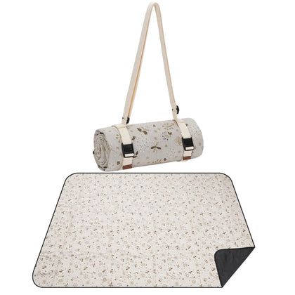 Willow Weave large picnic blanket sand-free top view for clean comfortable outdoor seating.