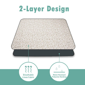 Willow Weave picnic blanket washable fabric designed for quick air-dry after outdoor use.