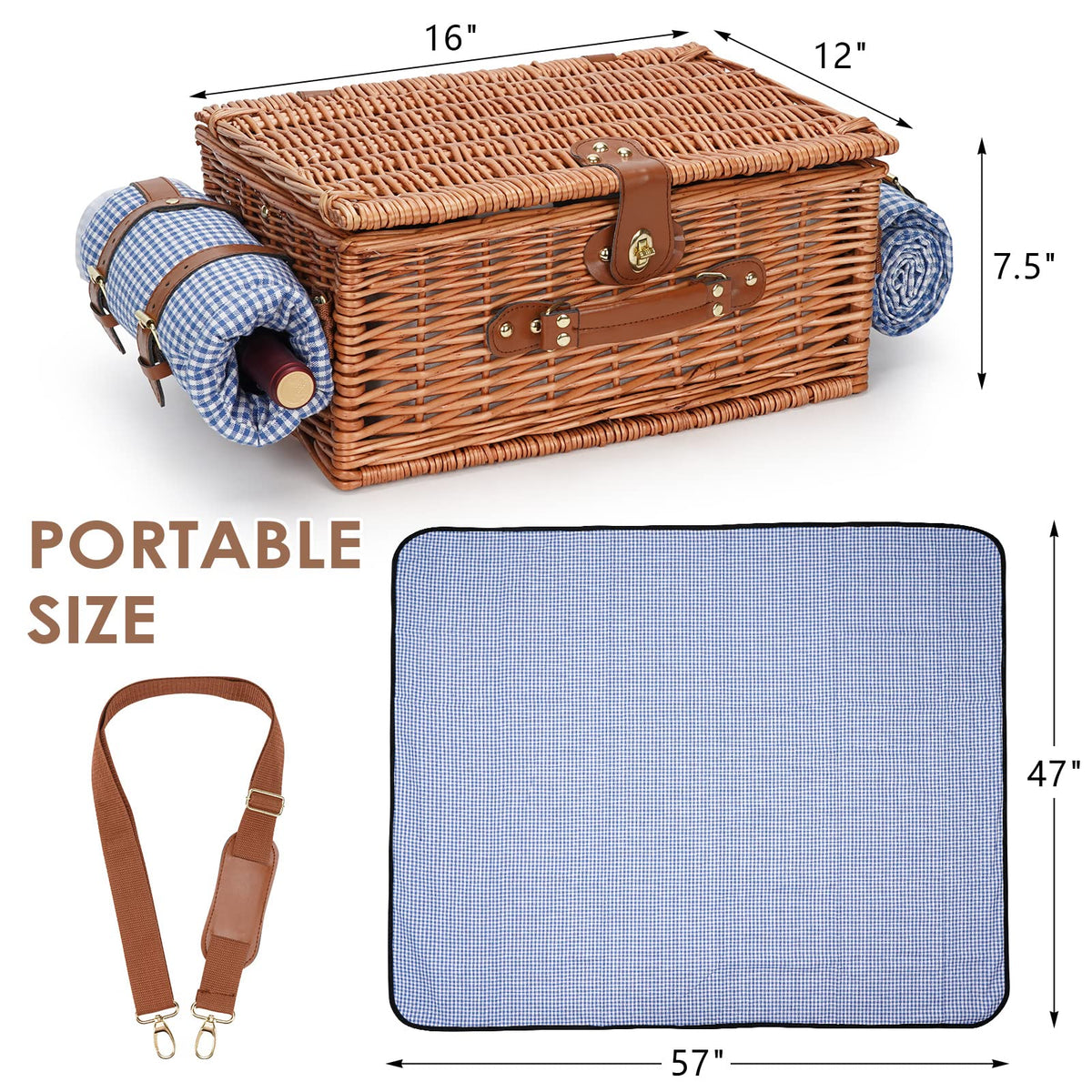 Removable insulated wine cooler chills bottles on outdoor outings