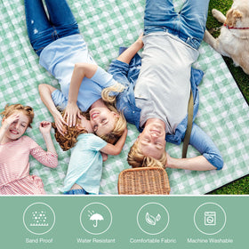 Willow Weave waterproof bottom keeps you dry on damp grass or sand