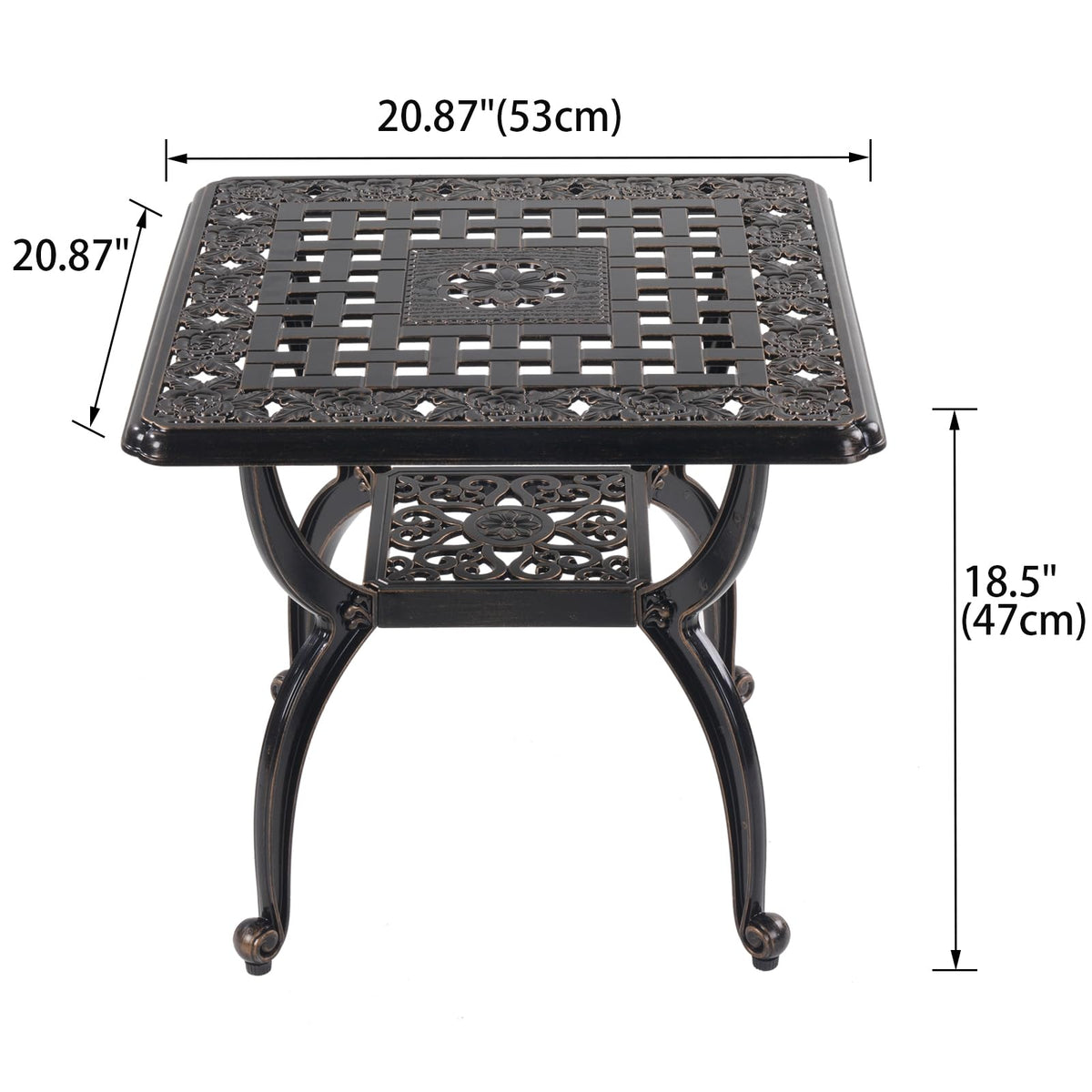 WILOUNGE easy-assembly outdoor coffee table ready in minutes