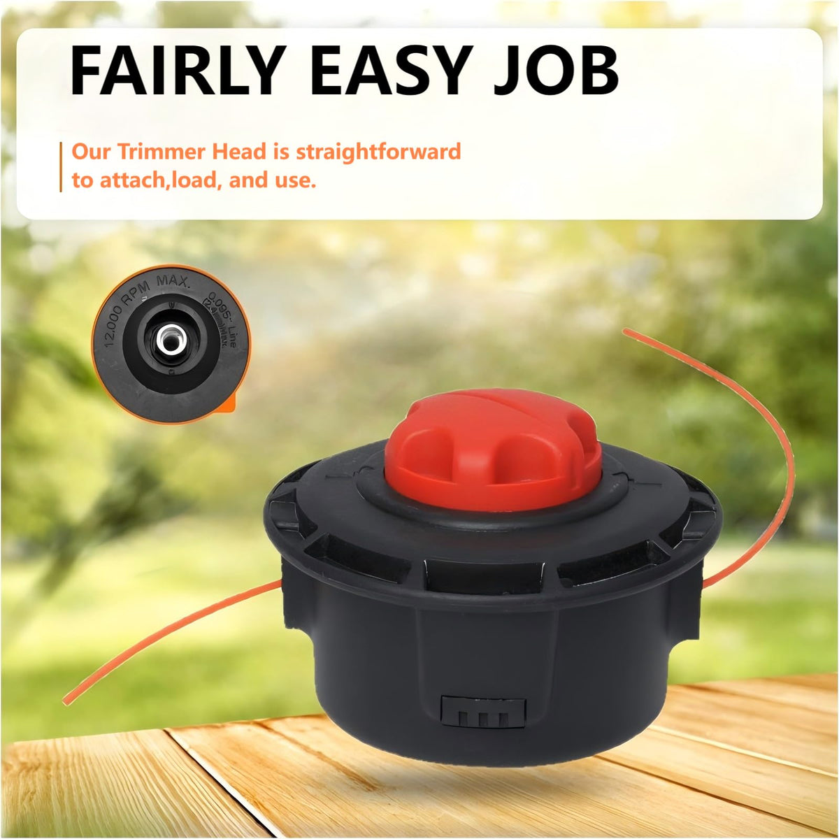 Wilsnsun trimmer head for Toro 51974-51975 ensures reliable performance