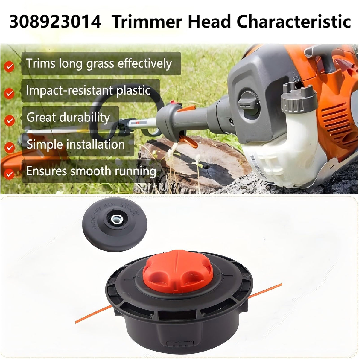 Wilsnsun Homelite-Toro compatible trimmer head