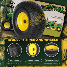 Wiltire 3/4 inch bearing on hub enables smooth operation during mowing
