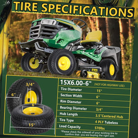 Wiltire 3 inch centered hub improves mounting and balance for mower wheels