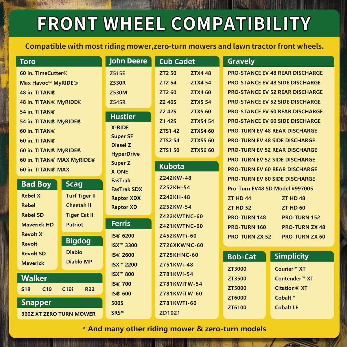 Wiltire centered 5.5 inch hub and 6 inch rim ensure balanced performance.