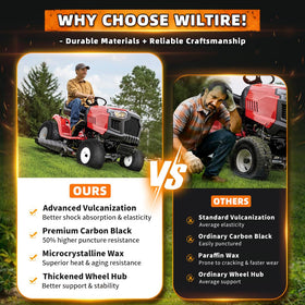 Wiltire compatible with John Deere Craftsman Husqvarna riding mowers for versatility.