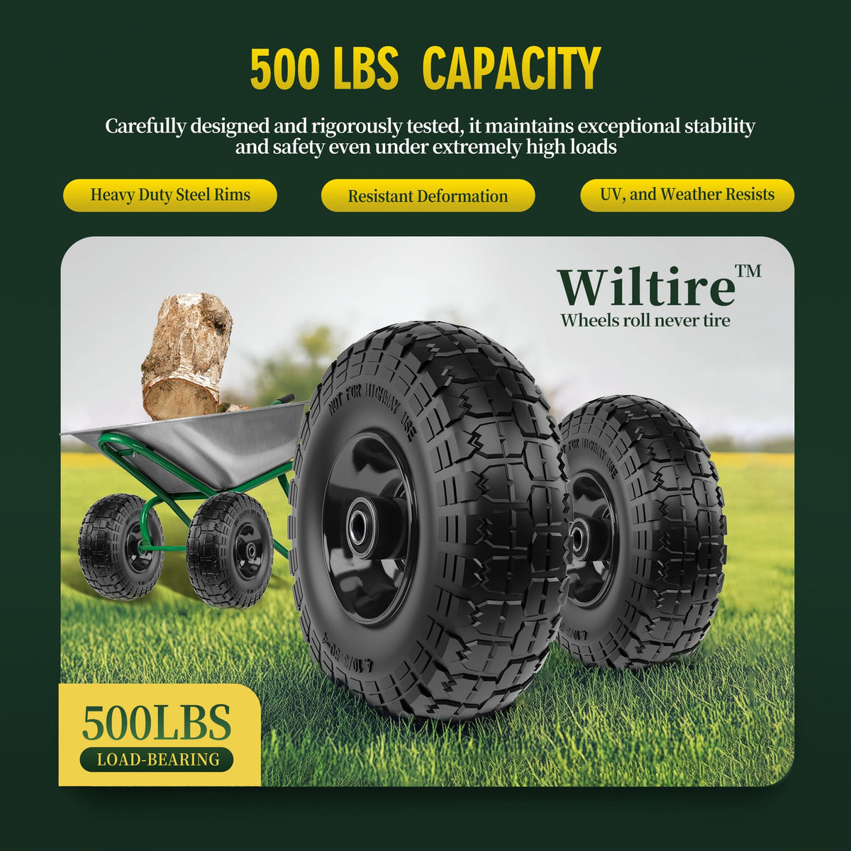 Wiltire double-sealed bearings for smooth rotation and load balance