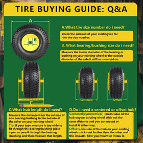 Wiltire grass friendly tread reduces turf damage while mowing