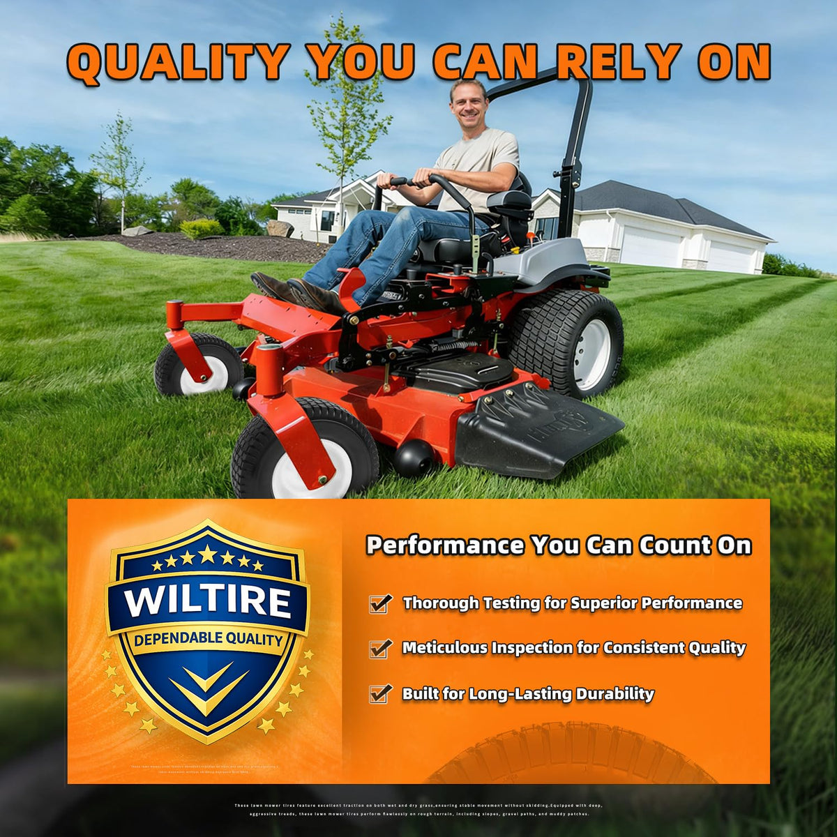 Not intended for highway use; ideal for lawns and garden tasks