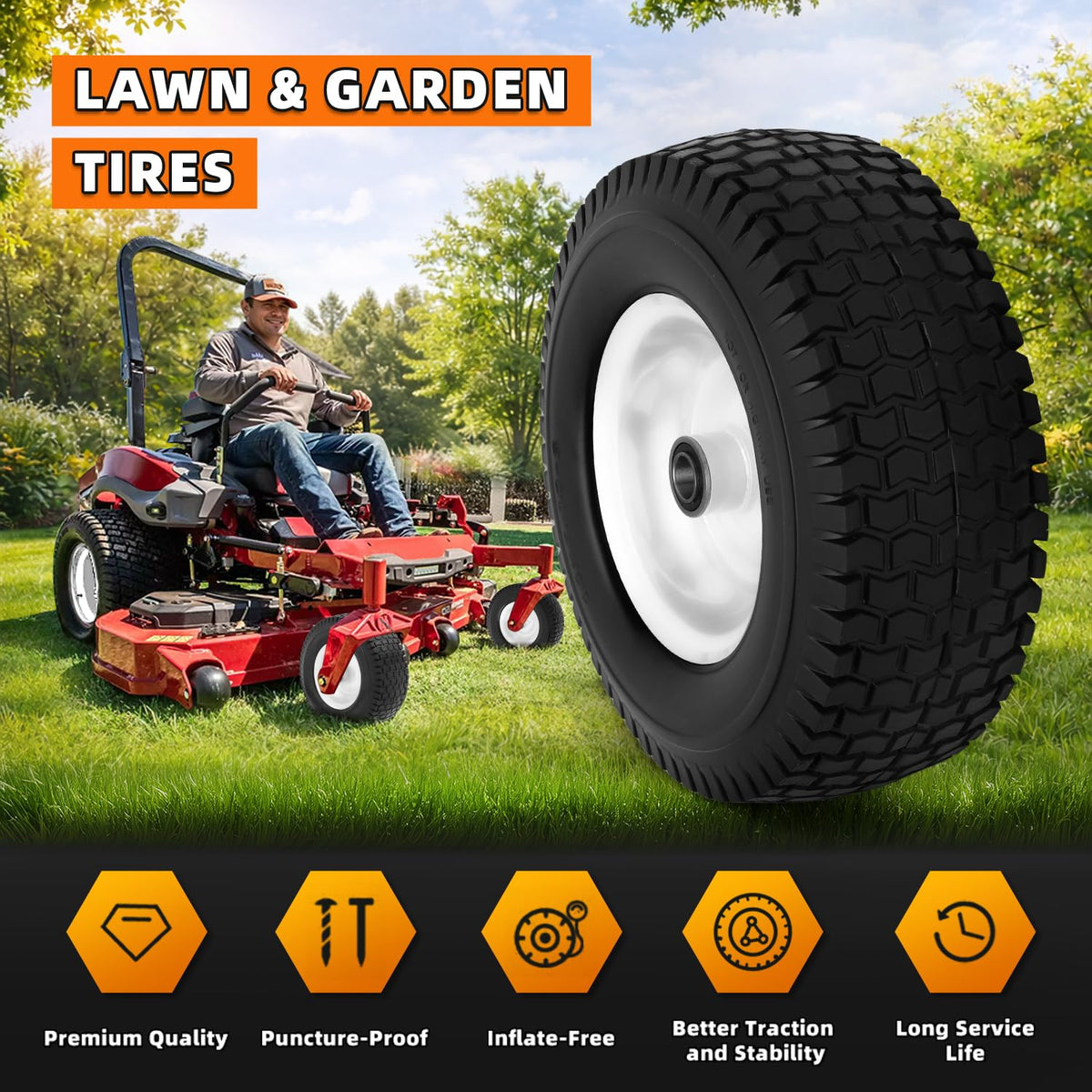 Pre-assembled tire and wheel for quick installation on busy days