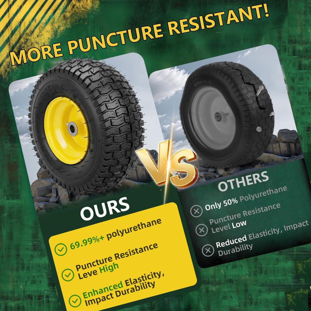 Solid rubber Wiltire tire delivering durability on rough surfaces