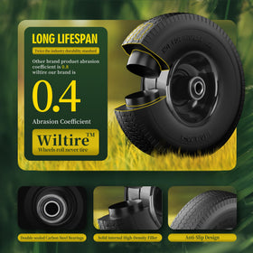 Wiltire welded steel rim assembly for durable, secure wheel performance.