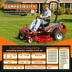 Wide compatibility with most riding mowers and standard axles for replacement