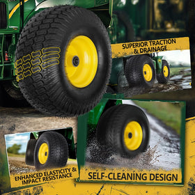Wiltire tire compatibility with John Deere and other brands for versatile mower fit