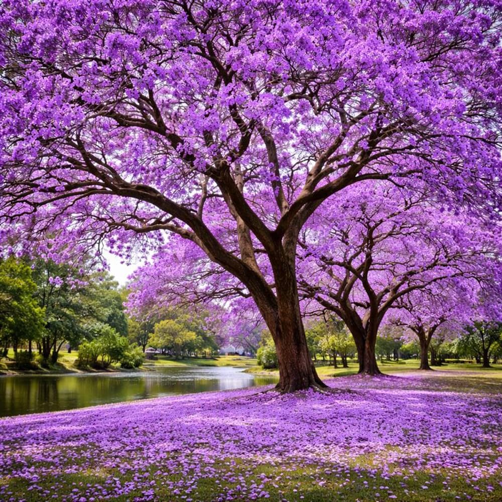 Wily Fox Blue Jacaranda seeds seed tray germination showcases controlled indoor sprouting.