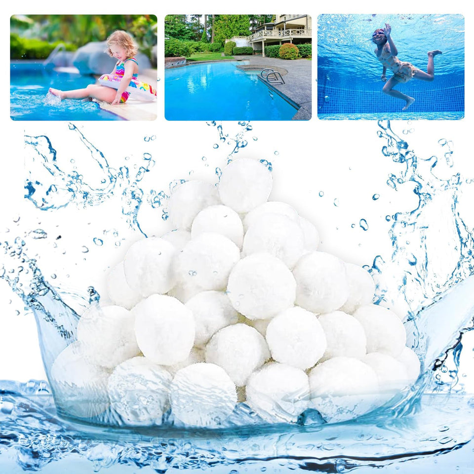 Wimarn pool filter balls in eco-friendly fiber media for efficient filtration