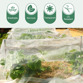 WiMas 10x33ft netting offers flexible sizing for raised beds and orchards